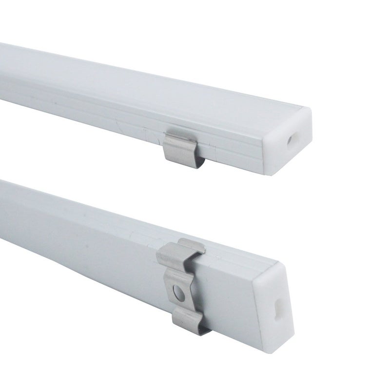 Litever 6-Pack 3.3ft/1 Meter 9x18mm U Shape Aluminum Channels with Diffuser, End Caps and Mounting Clips LED Strip Channels for Max 16mm Wide LED Lightstrip Light Mounting-LL-007-M - Image 2